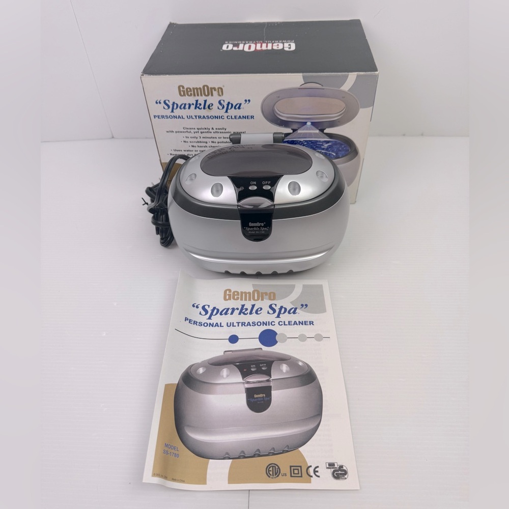 Gemoro Sparkle Spa Model SS-1780 Ultrasonic Jewelry Cleaner Tested Working